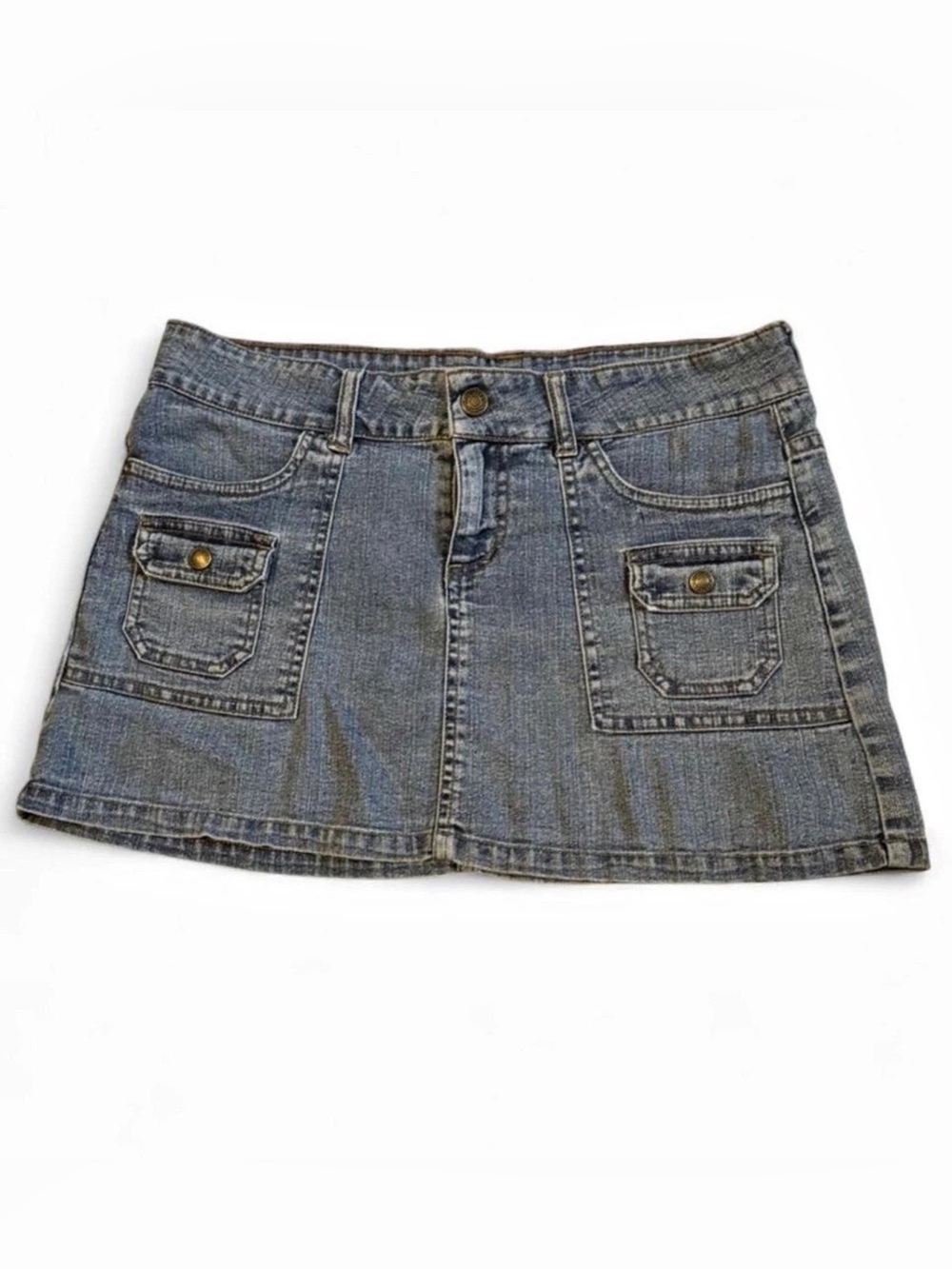 Vintage Y2K Forever 21 Low Rise Denim Mini Skirt
